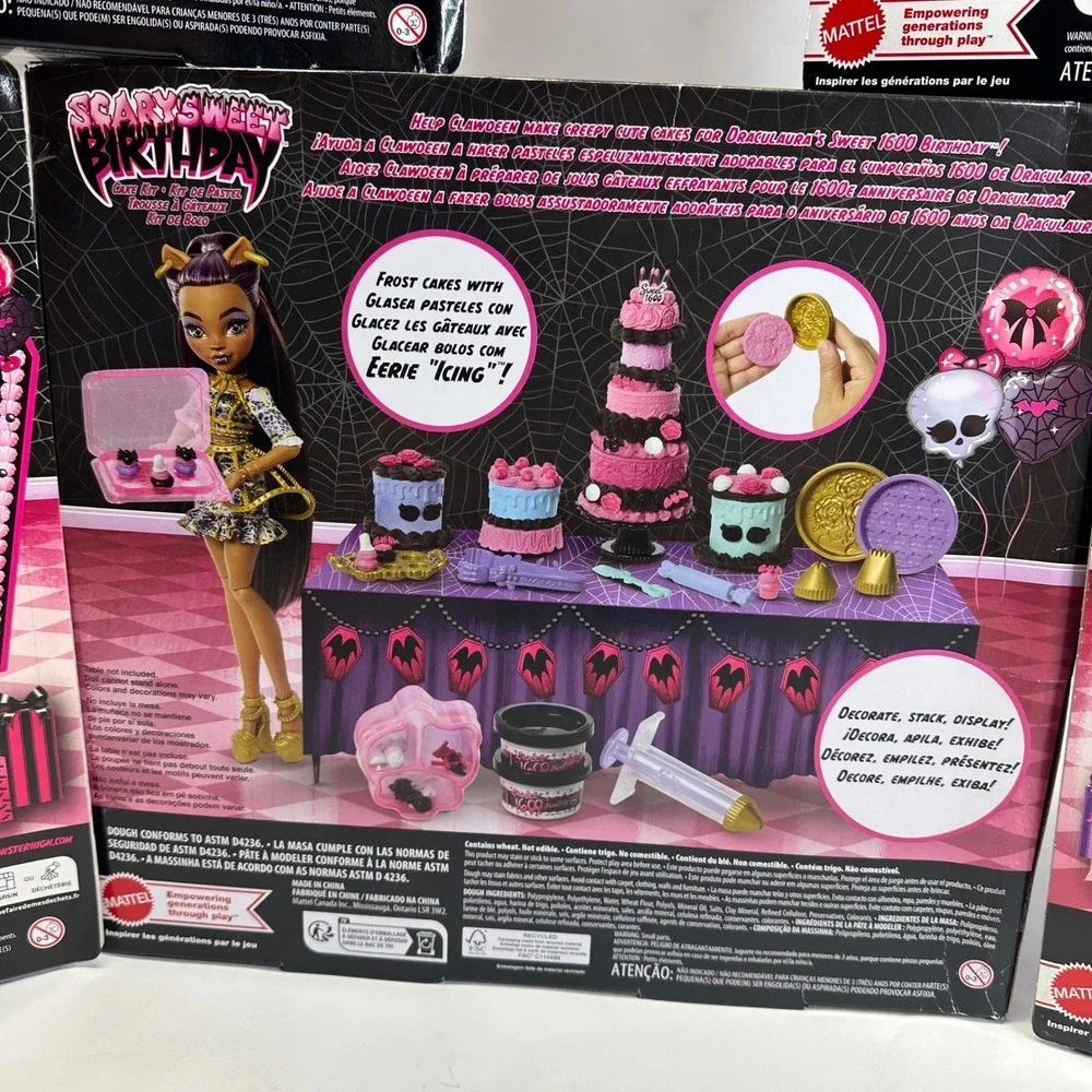 Monster High Scary Sweet Birthday Dolls Complete Set of 5 Dolls NEW